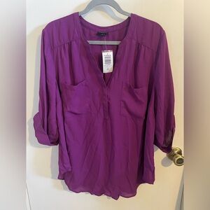 Torrid Harper Pullover 3/4 Sleeve Blouse